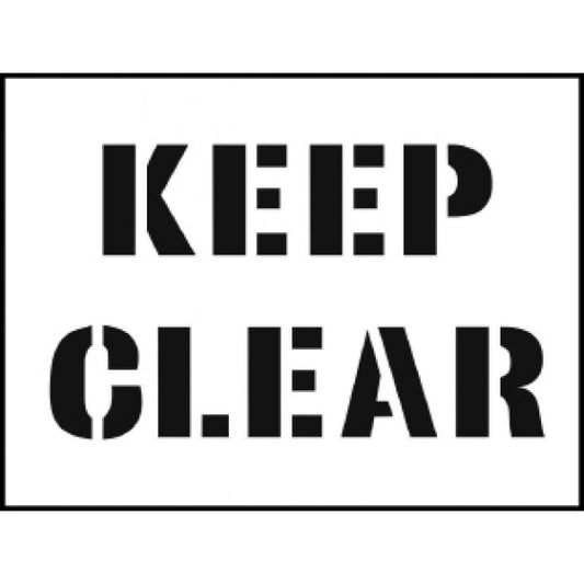 Stencil kit 600x400mm - Keep Clear (9660)