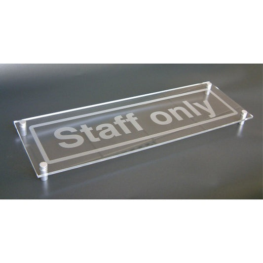 Design Your Own visual impact sign 450x150mm c/w stand off locators (9688)