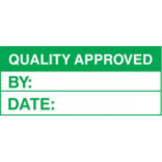 100 S/A labels 50x20 quality approved (9754)
