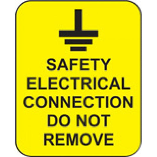 Safety electrical connection do not remove roll of 100 labels 40x50mm (9816)