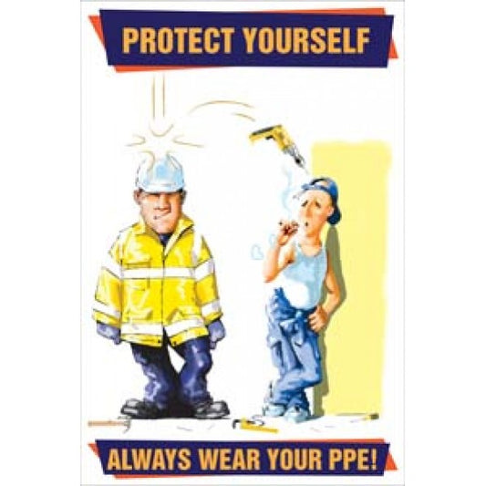 Always wear your PPE poster 510x760mm synthetic paper (9821)