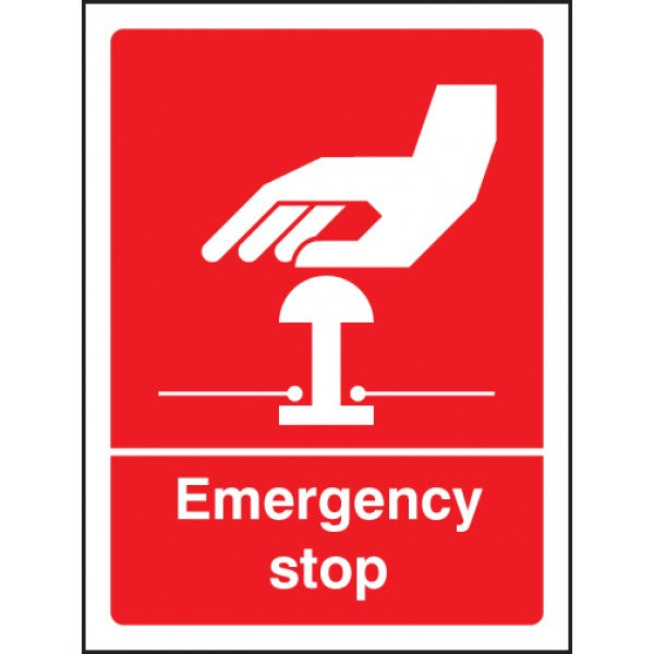 Emergency stop (white/red) (6005)