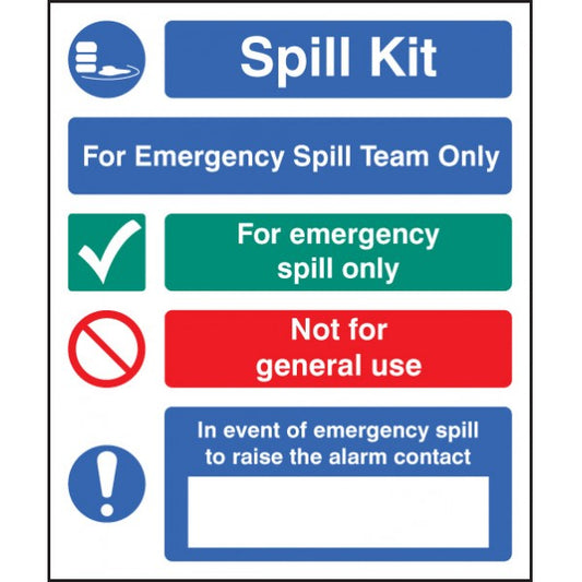 Spill kit emergency spill team only (6043)