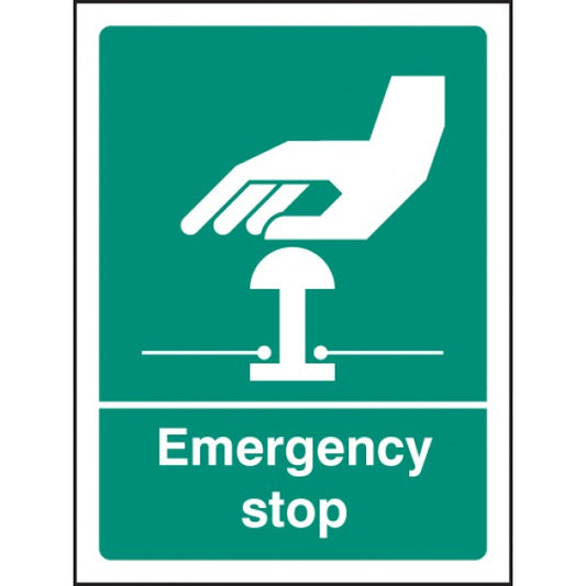 Emergency stop (white/green) (6055)