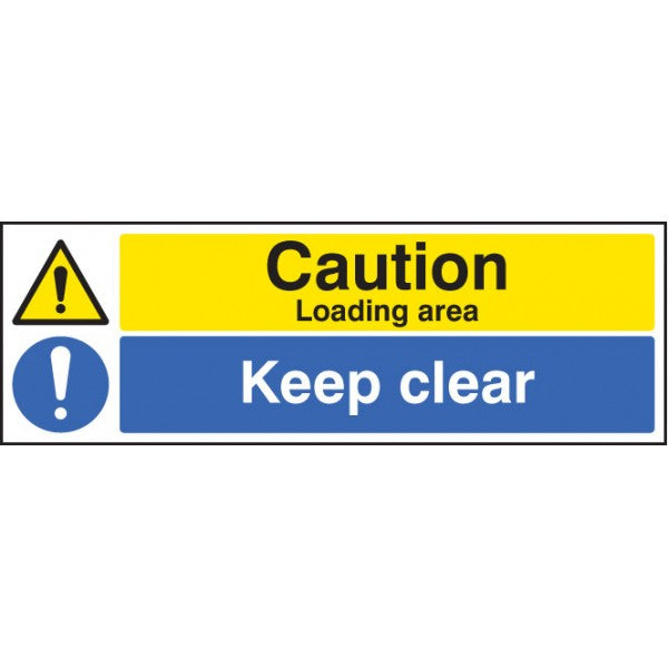 Caution loading area keep clear (6222)