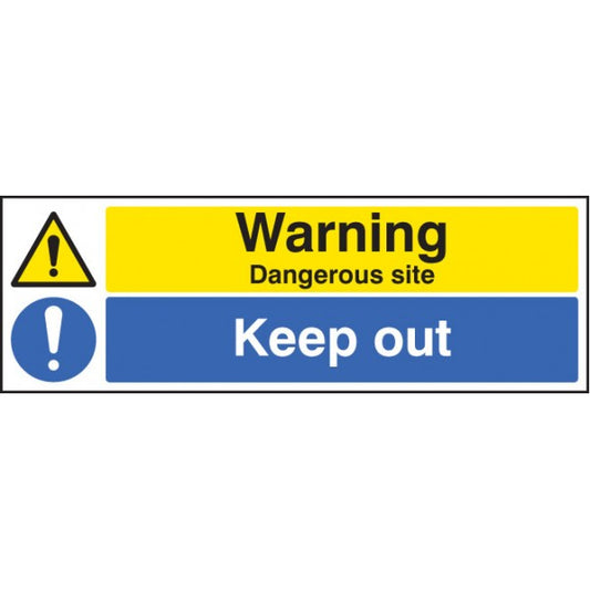 Warning dangerous site keep out (6223)