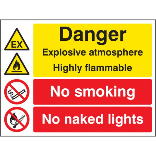 Explosive atmosphere highly flammable no smoking/naked lights (6233)