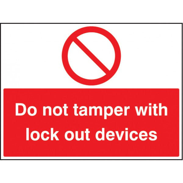 Do not tamper with lockout devices (6244)