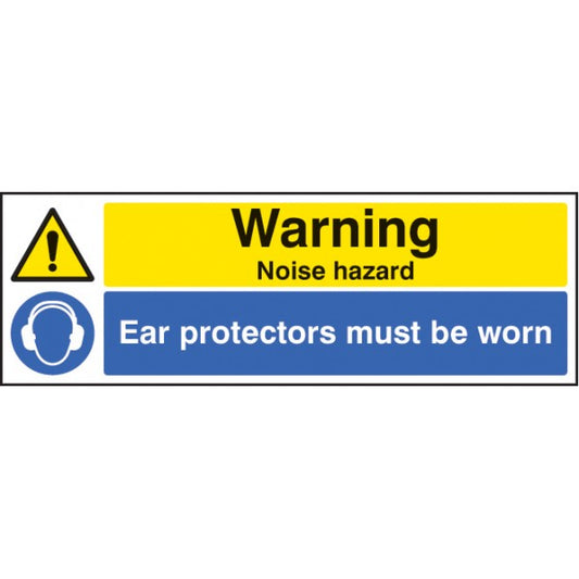 Warning noise hazard ear protection must be worn (6251)