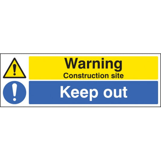 Warning construction site keep out (6404)