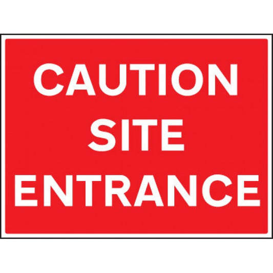 Caution site entrance (6431)