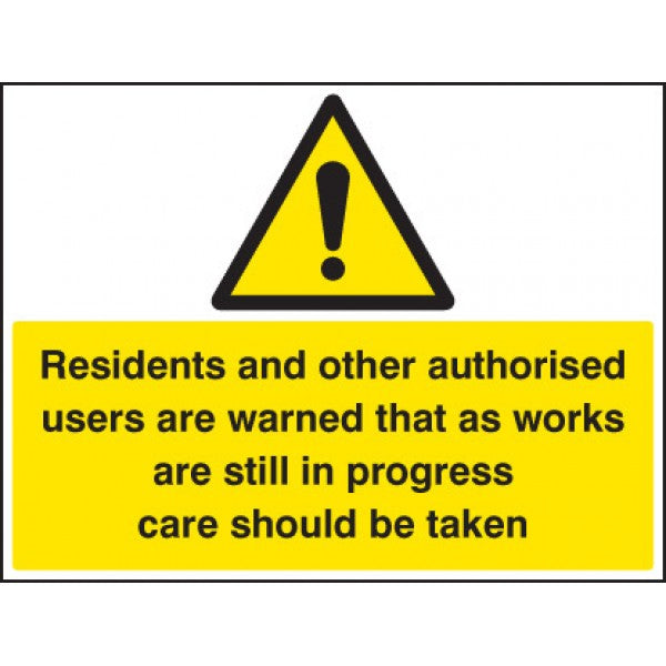 Residents and other users are warned etc (6434)