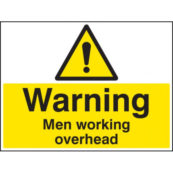 Warning men working overhead (6451)