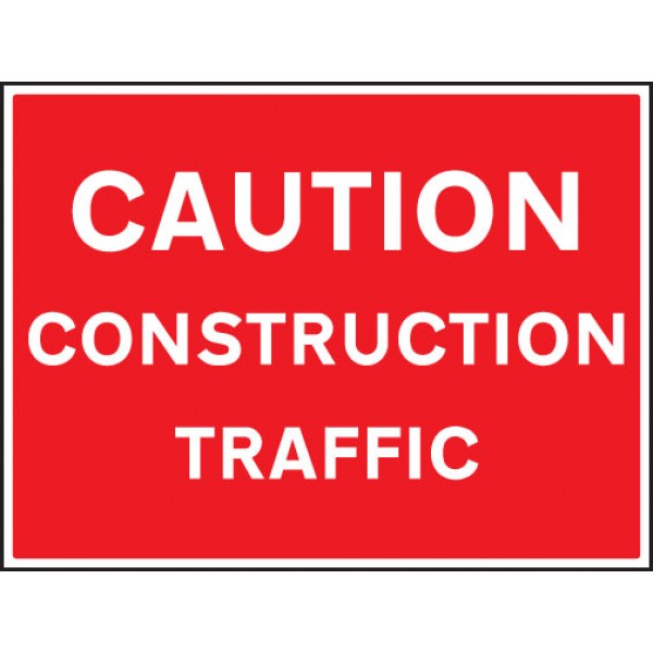 Caution construction traffic (6470)