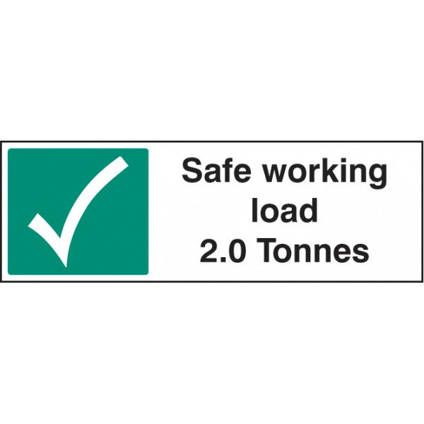 Safe working load 2.0 Tonnes (6515)