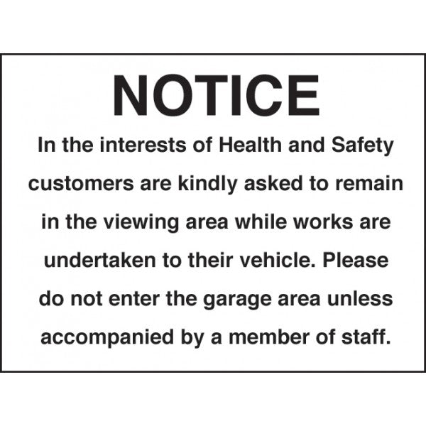 Notice in the interest of health (6518)