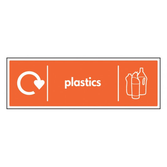 WRAP Recycling Sign - Plastics (6631)