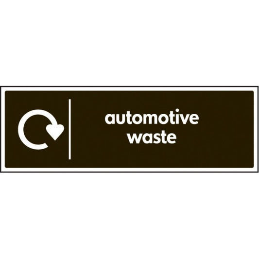 WRAP Recycling Sign - Automotive waste (6651)