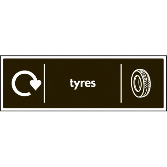 WRAP Recycling Sign - Tyres (6654)