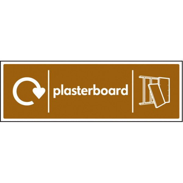 WRAP Recycling Sign - Plasterboard (6659)