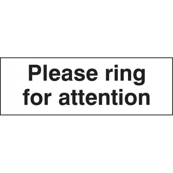 Please ring for attention (7013)