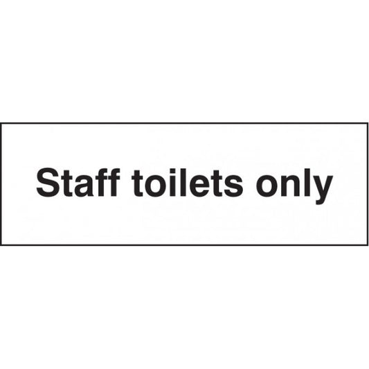Staff toilets only (7080)