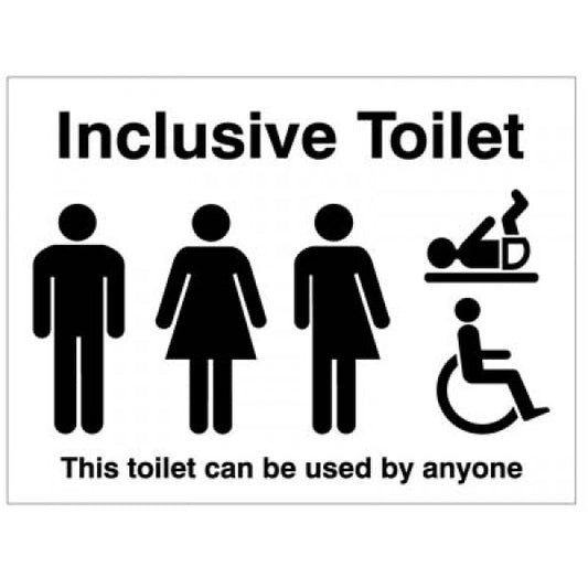 Inclusive toilet This toilet can be used by anyone (7096)