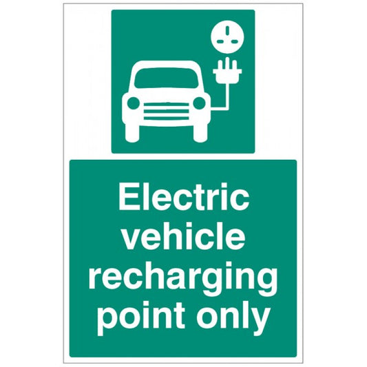 Electric vehicle recharging point only (7489)