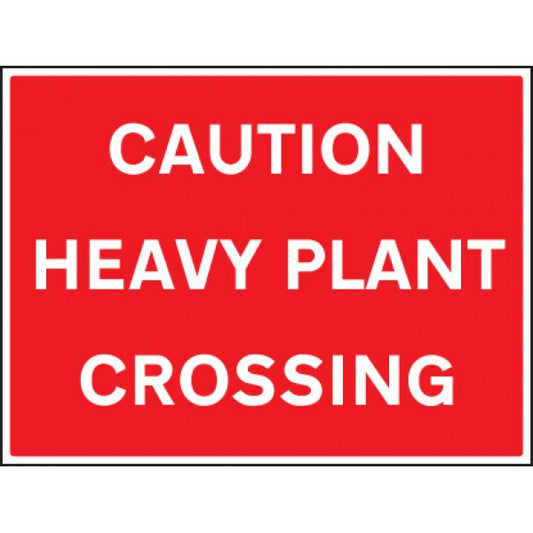 Caution heavy plant crossing (7526)
