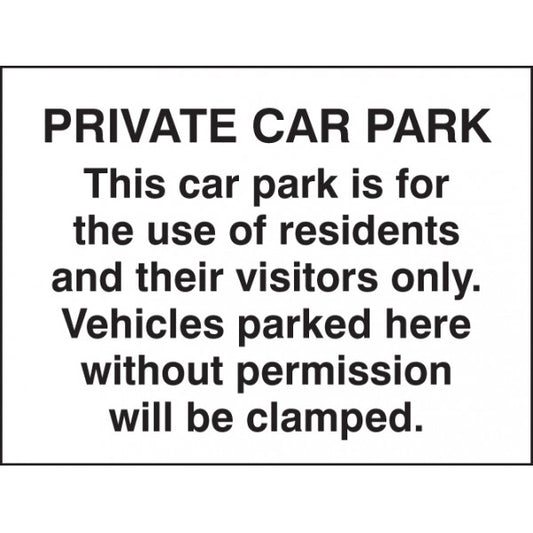 Private car park/residents/visitors only (7534)