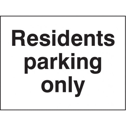 Residents parking only (7582)