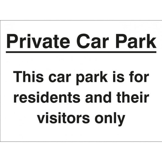 Private car park/residents/visitors only (7798)