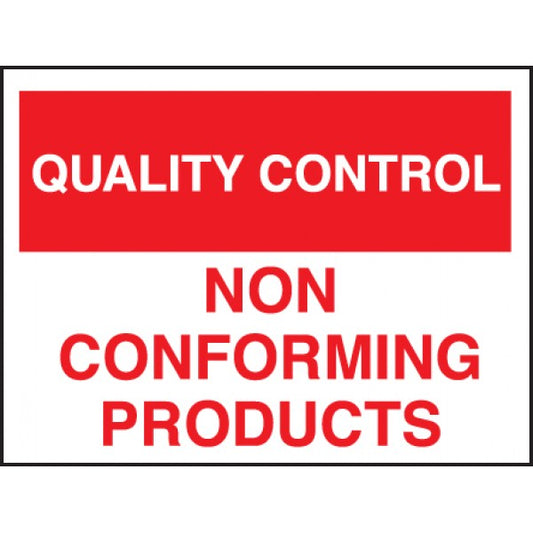 Quality control non-conforming products (7817)