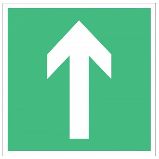 Directional arrow (one way) green   floor graphic 300x300mm (CV0042)